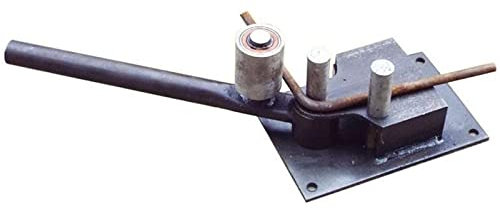 Metall-Rollenbieger, Rohrbieger 4MM-14MM Manueller Stahlstangenbieger, tragbares Biegewerkzeug für Bewehrungsstäbe im Baugewerbe. Biegemaschine für verformte Stangen kann genau markiert Werden