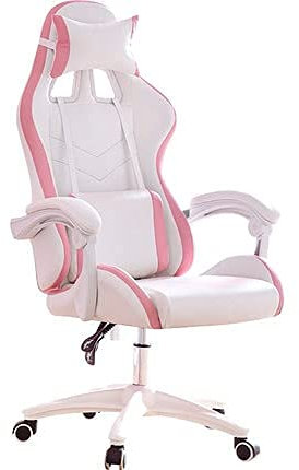 TEmkin Office Chair,Gaming Girl Cute Reclining Armwith Footrest Office Furniture Pink Kawaii Gamer Girl Chair