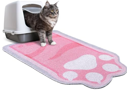 Unicorn Catcher Katzenklo Matte Qualität Katzentoilette Matte Große rutschfeste Katzenklo Matte Streu Fangmatte Weiche Kitty Katzentoilette Matte Niedliche Katzenfuttermatte Katzenprodukte Leicht zu