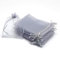 LTLSZRN 100 Stuck Organzasäckchen 9x12 cm, Geschenkbeutel Organzabeutel, Schmuckbeutel, Organza Säckchen mit Kordelzug, Säckchen Geschenk Schmuck Hochzeit Bonbonsbeutel für Hochzeiten Partys(Grau)