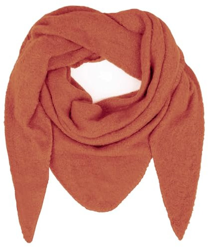 Gloop XXl Schal damen kuschelig flauschig dicker Schal Halstuch Dreieckstuch für Frauen 210 * 140 cm (Dunkelorange)