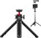 ULANZI Mini Kamera Stativ MT-16, Vlogging Stativ mit 360° Kugelkopf, Cold Shoe Mount, ausziehbar 22-44 cm, für DLSR, Smartphone, Schwarz