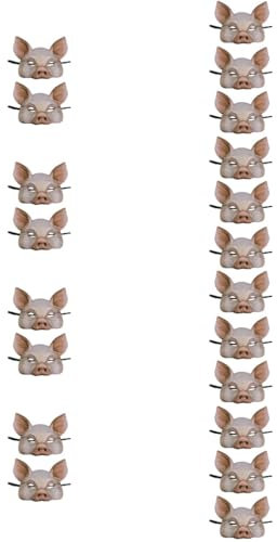 Toyvian 20 Pièces Enfant Porcin Rose