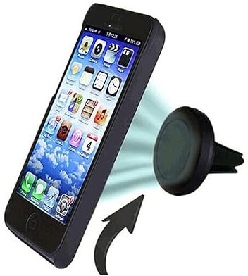 K-S-Trade Support Voiture pour Alcatel L1 (2021) Compatible avec Alcatel L1 (2021) Détenteur Universal Smartphone Holder Support De Téléphone Grille De Ventilation Voiture Magnétique Titulaire 1x