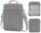MoKo 13.3-14 Inch Laptop Sleeve Bag Fits MacBook Pro M3/M2 14 2023, MacBook Pro 13 M2, New MacBook Air 13.6 M3/M2 2024/2022,Tab S8 Ultra 14.6,Handle Carrying Case with Shoulder Strap, Dark Gray