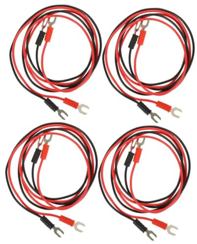 VICASKY 8pcs Record Player Ground Wire Cable Insulated Test Leads for Buzzing Hum Reduction Easy to Use and Store