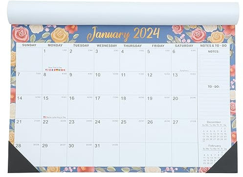 Gogogmee Tagesordnung Tägliche Wandkalender Wand-countdown- Akademischer Wandkalender Jahreskalender 2024 Monatlicher Wandkalender 2024 Wandkalender Zum Aufhängen Papier