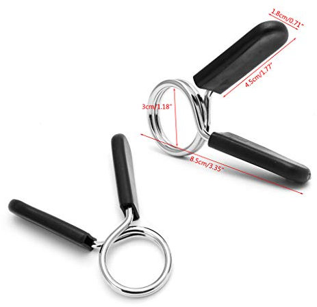 Pjeghbvop Schnellspann-Hantelklemmen, Legierung, Gewichte, Platte, Verschluss-Halsbänder, Clips für Fitnessstudio, Wrokout, Fitnesstraining