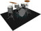 Drum Teppich Schlagzeugteppich 160 x 140 cm Trommelteppich Schallschutz Akustik Schlagzeug Teppich Professionelles rechteckiges Elektronisches Jazz Schlagzeug Kit Drumteppich für Studio, Wohnung