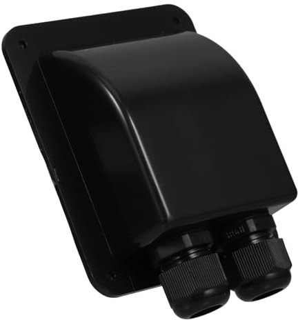 HEMOTON Solarmodul Basisgehäuse Montiertes Solarmodul Für Wohnwagen Verschraubungen Flexible Photovoltaik Wohnmobile Wetterfestes Kabel Anhänger Einführungskabel Outdoor Solarmodul