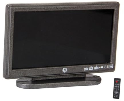 SOPOTUTU 1satz Mini Tv Modell Für Puppenhaus Dekorative Flat Screen Tv Miniatur Aus Hochwertigem Für Puppenhaus Zubehör Inkl Und Fernbedienung Für Stilvolle Miniaturinterieurs