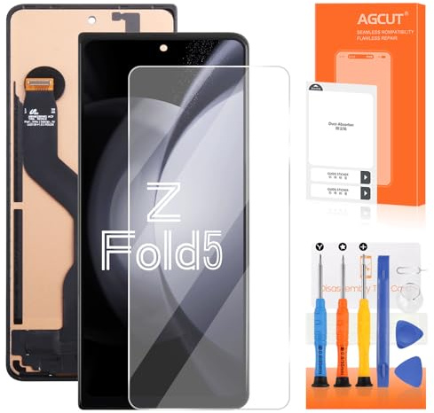 (Schermo esterno) Schermo LCD per Samsung Z Fold 5 LCD Display per Galaxy Z Fold5 SM-F946B SM-F946U 6,2 Schermo di Ricambio Digitalizer Touchscreen Assembly con Riparazione (Nero Incell, Senza