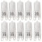 10 x Bombillas Lámpara halógena G9 luz iluminación lámpara blanco cálido 40 W 230 V