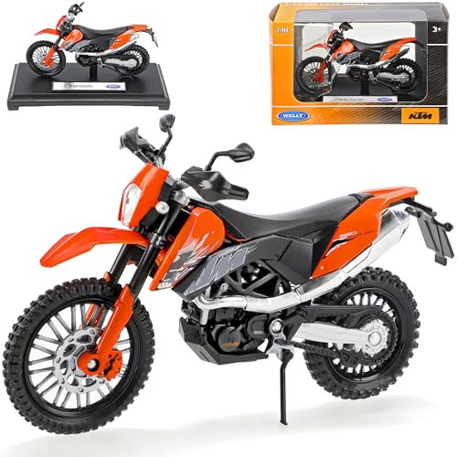 Welly K-T-M 690 Enduro Orange 1/18 Modellmotorrad Modell Motorrad