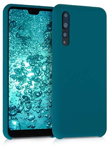 kwmobile Case Compatible with Huawei P20 Pro Case - TPU Silicone Phone Cover with Soft Finish - Teal Matte