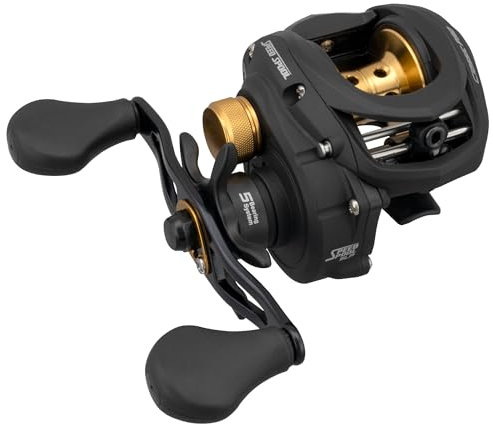 Lew's Classic Pro Speed Spool SLP Baitcast-Angelrolle, 7,5:1 Übersetzung, Graphitrahmen, Premium 5 Edelstahl-Kugellager