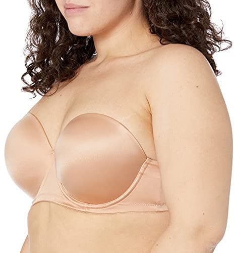 Curvy Kate Women's Smoothie Strapless Moulded Bra Molded, Opaque, Latte, 30DD