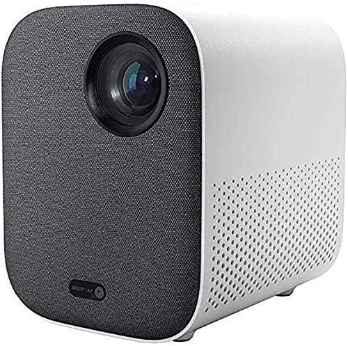 Xiaomi Mini Proyector, Mi Inteligentes Portátil Soporte Proyector 1080P Máximo 200 Pantalla 30000 Horas Vida Lámpara LED Proyector Vídeo Promedio lúmenes ANSI 500, USB/HD/SD/AV/VGA para Cine en Casa