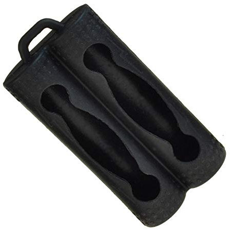 Armerah 18650 eCig Vape Dual Battery Protective Case Cover Sleeve Silicone Rubber Single Black