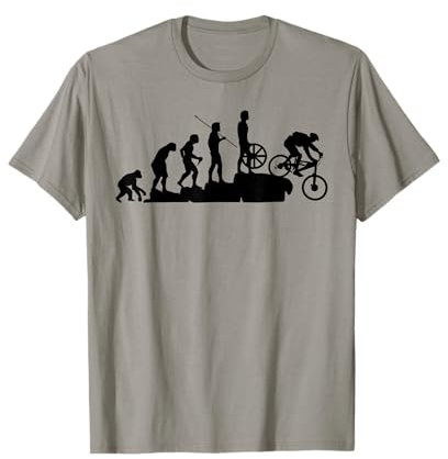 MTB mountain biker evoluzione ciclista in discesa regalo Maglietta