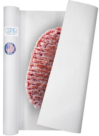 IDL Packaging 24 x 150' Mini Freezer Paper Roll for Meat and Fish – Plastic Coated Freezer Wrap for Maximum Protection – Safer Choice Than Wax Paper – Wrapping and Freezing Food