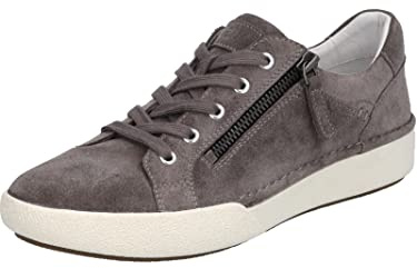 Josef Seibel Damen Low-Top Sneaker Claire 03,Weite G (Normal),Wechselfußbett,Laufschuhe,schnürschuhe,schnürer,Halbschuhe,grau,39 EU