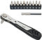 STREBITO Micro Ratchet Set 12-Piece 1/4 Ratchet Right Angle Screwdriver Set Small Ratcheting Wrench 90 Degree Offset High Torque Low Profile Reversible Ratchet Angled Screwdriver for Tight Spaces