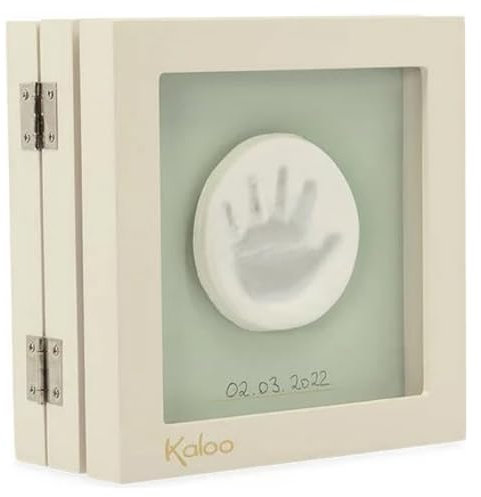 Kaloo - Rêves De Douceur - Meine Baby-Fotorahmen und -Abdrücke - Abdruck-Set aus Ton - Einfach zu Benutzen und Sauber - Geburtsgeschenk - Beige, K220001