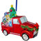Christbaumanhänger Truck mit Weihnachtsbaum Glas Höhe 11,5 cm