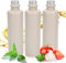 Ludwig- Feuerfest Gourmet Essig & Öl – Flaschen mit Ausgießer in Deluxe Silber. Exklusive Steinzeugflaschen, einzigartig, zeitlos und chic. 3x 200ml pro Flaschen (3x Mini 0,2l weiß- matt)