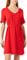 Vila Damen Vimesa Detail V-Neck S/S Dress/Su - Noos Kleid, Flame Scarlet, 44 EU
