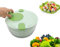 Gran Ensalada Spinner, 4L Secador De Verduras PP Ensalada Spinner Multifunción Escurridor De Ensaladas Tazón Para El Hogar Cocina Verde