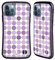Head Case Designs Violett Phantastische Punkte Hybride Handyhülle Hülle Huelle kompatibel mit Apple iPhone 12 / iPhone 12 Pro