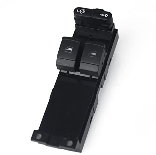 GEEANDLY Interruptores de botón Mando Elevalunas del conductor 1J3959857 Compatible con Golf 4 MK4 Skoda para Passat Fabia Octavia