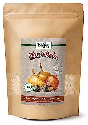 Biojoy Oignon granulé BIO (500 g), granulés d'oignons séchées (Allium cepa)