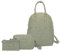 LONDON FOG - Rucksack | Reiserucksack für Damen | Geldbörse | Laptop-Rucksack | Crossbody-Tasche und Geldbörse Set | 3er-Set, Salbei, Large, Schulterbekleidung
