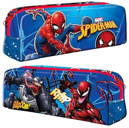 TDL Marvel's Spider-Man Federmäppchen Schulsachen, Federtasche, blau, Federmäppchen