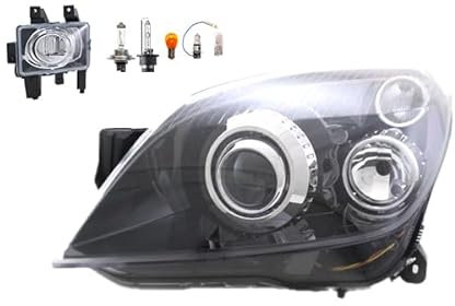 Johns, Scheinwerfer Hauptscheinwerfer passend für Opel Astra H 03/2004- Xenon D2S H7 LI + Nebelscheinwerfer + Leuchtmittel