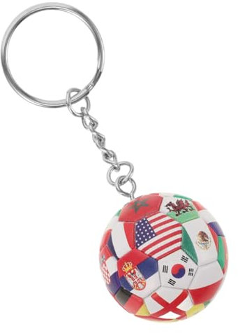 KITANDOVE Fußball Schlüsselanhänger Fußball Kreative Rucksackdekoration Für Lebendige Farben Langlebiges Material Für Fußballliebhaber