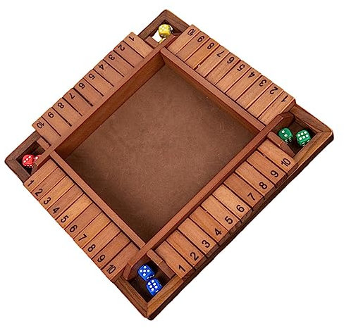 PHENOFICE 1 Satz Spiel mit Flop-Zahlen Trinkparty-Spielzeug Trinkspiel für Erwachsene tiys gruppenspiele unterhaltungsspiele Interaktives Partyzubehör Holz Coffee