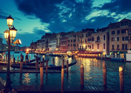 adrium Acryl-Bild 110 x 80 cm: Canal Grande im Sonnenuntergang, Venedig, Italien (43154314)