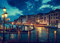 adrium Acryl-Bild 110 x 80 cm: Canal Grande im Sonnenuntergang, Venedig, Italien (43154314)