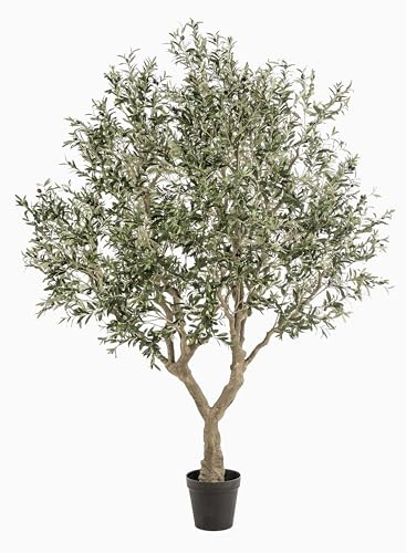 artplants.de Deko Olivenbaum ZALIKI, Dekostamm, Früchte, grün, 250cm | Kunst Olivenbaum