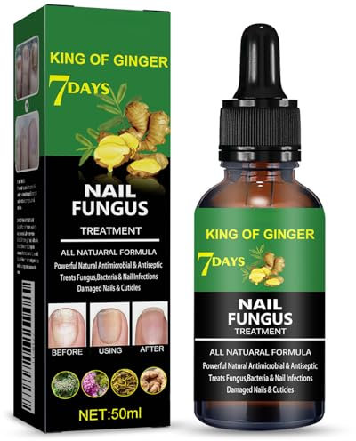 Fungal Nail Treatment - Ginger Nail Treatment Nail Support Nail Care - 7 Days Nail Fungus Treatment Extra Strength, 50ml Extra Strong Nail Fungus Treatment for Toenail, And Discolored Nails