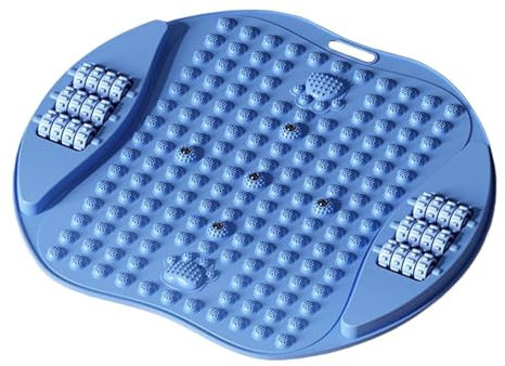 JAYIOLA Tapis D'acupression pour Les Pieds, Dispositif de Massage pour Le Bureau et La Maison, Bleu