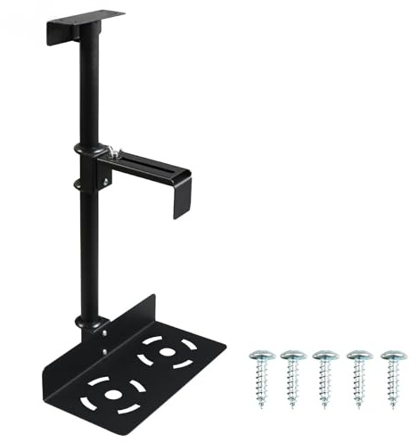 STEEIRO PC Halterung Unter Schreibtisch，bis zu 35 kg，Verstellbare 5-53 cm | Heavy Duty PC Halterung，360° Drehbar,