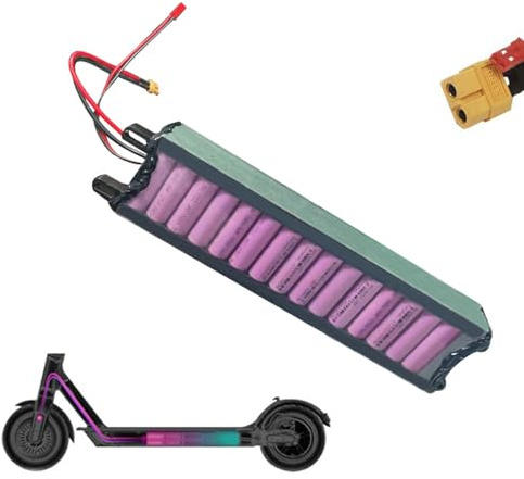 HJGHY 36V,10.4Ah, 36V 4.4Ah 5.2Ah 6.6Ah 7.8Ah 10.4Ah Electric Scooter Lithium-Ion Battery 36 Volt Scooter Lithium Battery Replacement for M365 Electric Scooters Motor