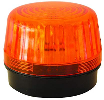 Europe AUTOATISMES SL24AC Feu Clignotant Orange 6-12-24V AC Amoule Xenon pour Portail ou Garage