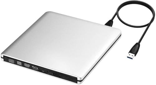 USB 3.0 and USB C External Aluminum Blue Ray DVD CD Writer Blu Ray DVD Burner Compatible with All 2012 to 2019 MacBook Pro Air and Windows 7/8/10 Linxus laptops
