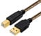 Yeung Qee USB Printer Cable 2m, High Speed USB 2.0 Type A Male to Type B Male Printer Scanner Cable for HP, Canon, Lexmark, Dell,Xerox, Samsung etc(2M)